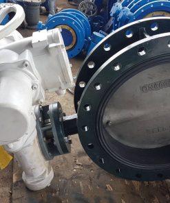 ประตูน้ำลิ้นปีกผีเสื้อติดตั้งหัวขับไฟฟ้า Rubber Lined Butterfly Valve or Rubber seat Butterfly Valve with Electric Actuator